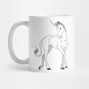 White Unicorn Mug